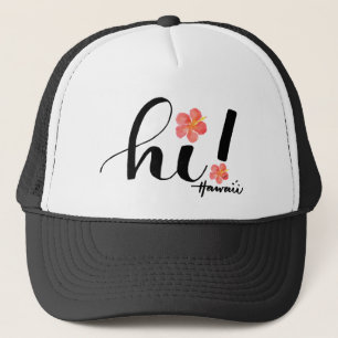 Hibiscus Hawaii Hi! Trucker-Mütze Truckerkappe
