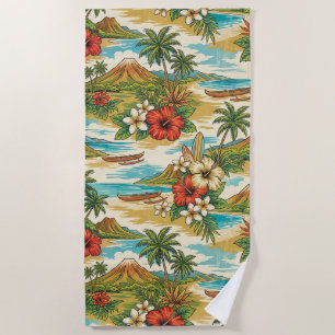 Hibiscus-Insel Hawaiian Scenic - Helligkeiten Strandtuch
