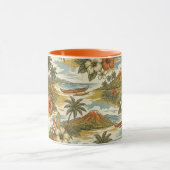 Hibiscus Island Hawaiian Scenic- Burnt Orange Tasse (Zentrum)