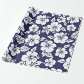 Hibiscus pattern geschenkpapier (Ungerollt)