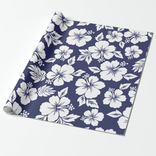 Hibiscus pattern geschenkpapier (Ungerollt)