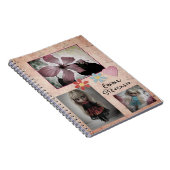 Hibiscus pink tropical flower summer exotic floral notizblock (Rechte Seite)