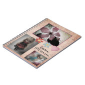 Hibiscus pink tropical flower summer exotic floral notizblock (Linke Seite)