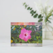 Hibiscus Postkarte (Stehend Vorderseite)