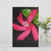 Hibiscus Rouge Briefpapier (Stehend Vorderseite)