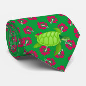 hibiscus-SeaTurtle-2 Krawatte (Gerollt)