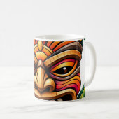 Hibiscus Sunset Tiki Kaffeetasse (VorderseiteRechts)