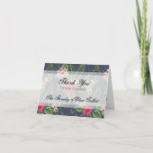 Hibiscus Sympathy Thank you Note Card Dankeskarte (Vorderseite)