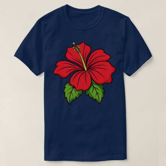 Hibiscus TShirt 26 (Design vorne)