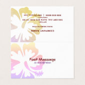    HibiscusBusiness-Karte Visitenkarten (Außenseite Aufgefaltet)