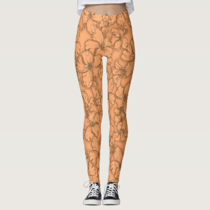 Hibiscusgarten Hawaiianische Tropenblumen Leggings