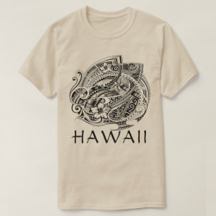 HIBISICUS POLYNESIAN TRIBAL HAWAII Blank T-Shirt