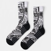 HIBISIKUS-POLYNESISCHE PROBLEMATIK SOCKEN (Links)