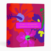 Hibisken Abschluss Guest Book Binder