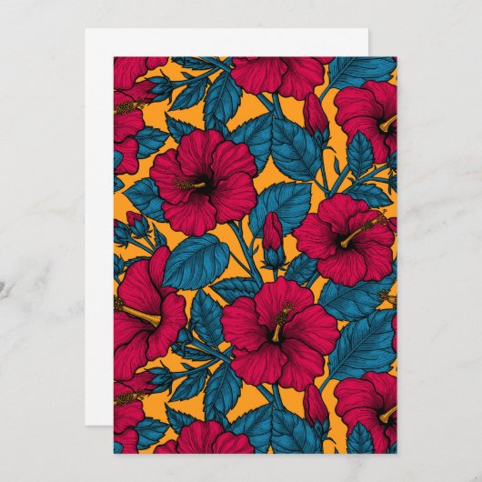 Hibisken-Blume (Vorne/Hinten)