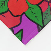 Hibisken-Blume #1 Fleecedecke (Ecke)