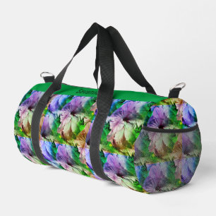 Hibisken-Blume Abstrakt Beunruhigt Personalisiert Duffle Bag