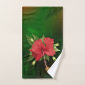 Hibisken Blume Badhandtuch Set (Handtuch)
