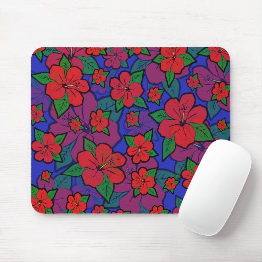 Hibisken Blume Blau Mousepad (Mit Mouse)