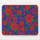 Hibisken Blume Blau Mousepad (Vorne)