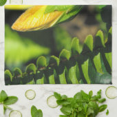 Hibisken Blume Bud Geschirrtuch (Gefaltet)