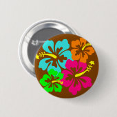 Hibisken-Blume Button (Vorne & Hinten)