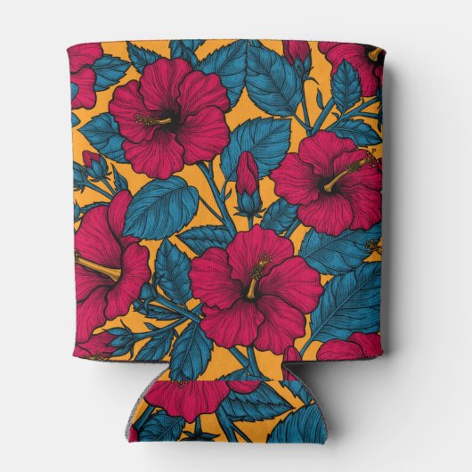 Hibisken-Blume Dosenkühler (Rückseite)