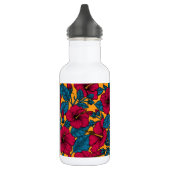 Hibisken-Blume Edelstahlflasche (Links)