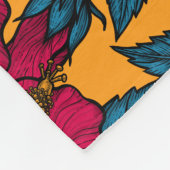 Hibisken-Blume Fleecedecke (Ecke)