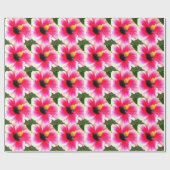 Hibisken Blume Geschenkpapier (Flach)