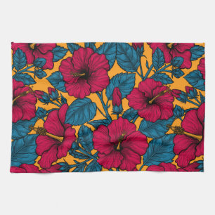 Hibisken-Blume Geschirrtuch