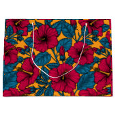 Hibisken-Blume Große Geschenktüte (Vorderseite)