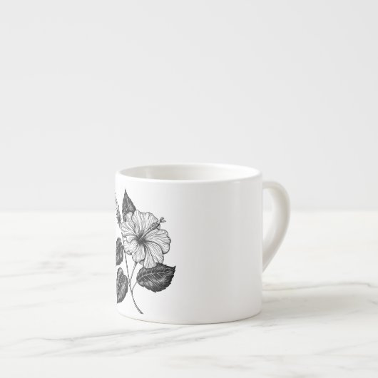 HIBISKEN BLUME II ESPRESSOTASSE (Vorderseite Rechts)