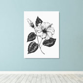HIBISKEN BLUME II LEINWANDDRUCK (Insitu (Holzboden))