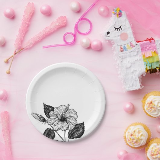 HIBISKEN BLUME II PAPPTELLER (Party)