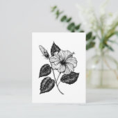 Hibisken Blume II Postkarte (Stehend Vorderseite)