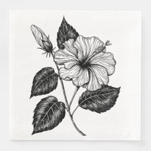 HIBISKEN BLUME II SERVIETTE
