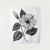 HIBISKEN BLUME II WANDTEPPICH (Vorderseite)