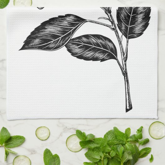 HIBISKEN BLUME III GESCHIRRTUCH (Gefaltet)