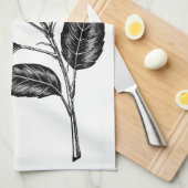 HIBISKEN BLUME III GESCHIRRTUCH (Viertel Falte)