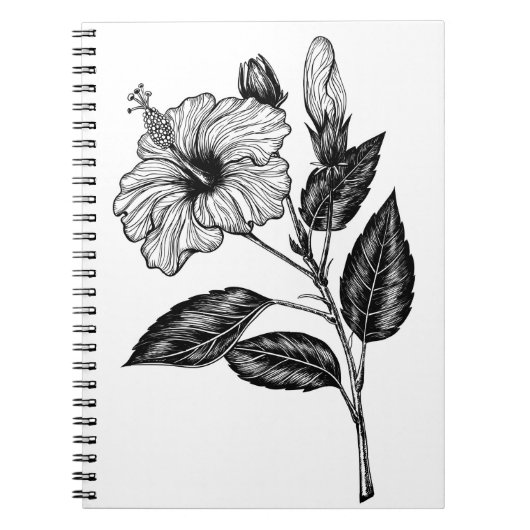 HIBISKEN BLUME III NOTIZBLOCK (Vorderseite)