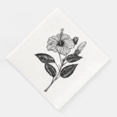 HIBISKEN BLUME III SERVIETTE (Ecke)