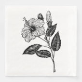 HIBISKEN BLUME III SERVIETTE (Vorderseite)