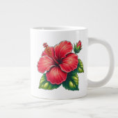 Hibisken Blume Jumbo-Tasse (Rechts)