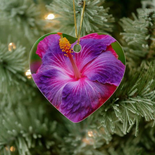 Hibisken Blume Keramik Ornament (Baum)