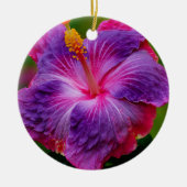 Hibisken Blume Keramik Ornament (Vorne)