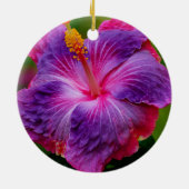 Hibisken Blume Keramik Ornament (Hinten)