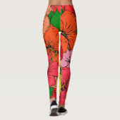 Hibisken-Blume Leggings (Rückseite)