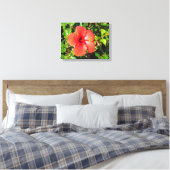 Hibisken Blume Leinwanddruck (Insitu (Schlafzimmer))