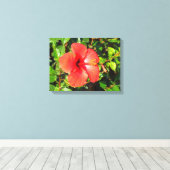 Hibisken Blume Leinwanddruck (Insitu (Holzboden))